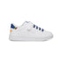 Sneakers bianche con dettaglio colorato sul tallone Benetton Penn Crack Ps, Scarpe Bambini, SKU s344000053, Immagine 0